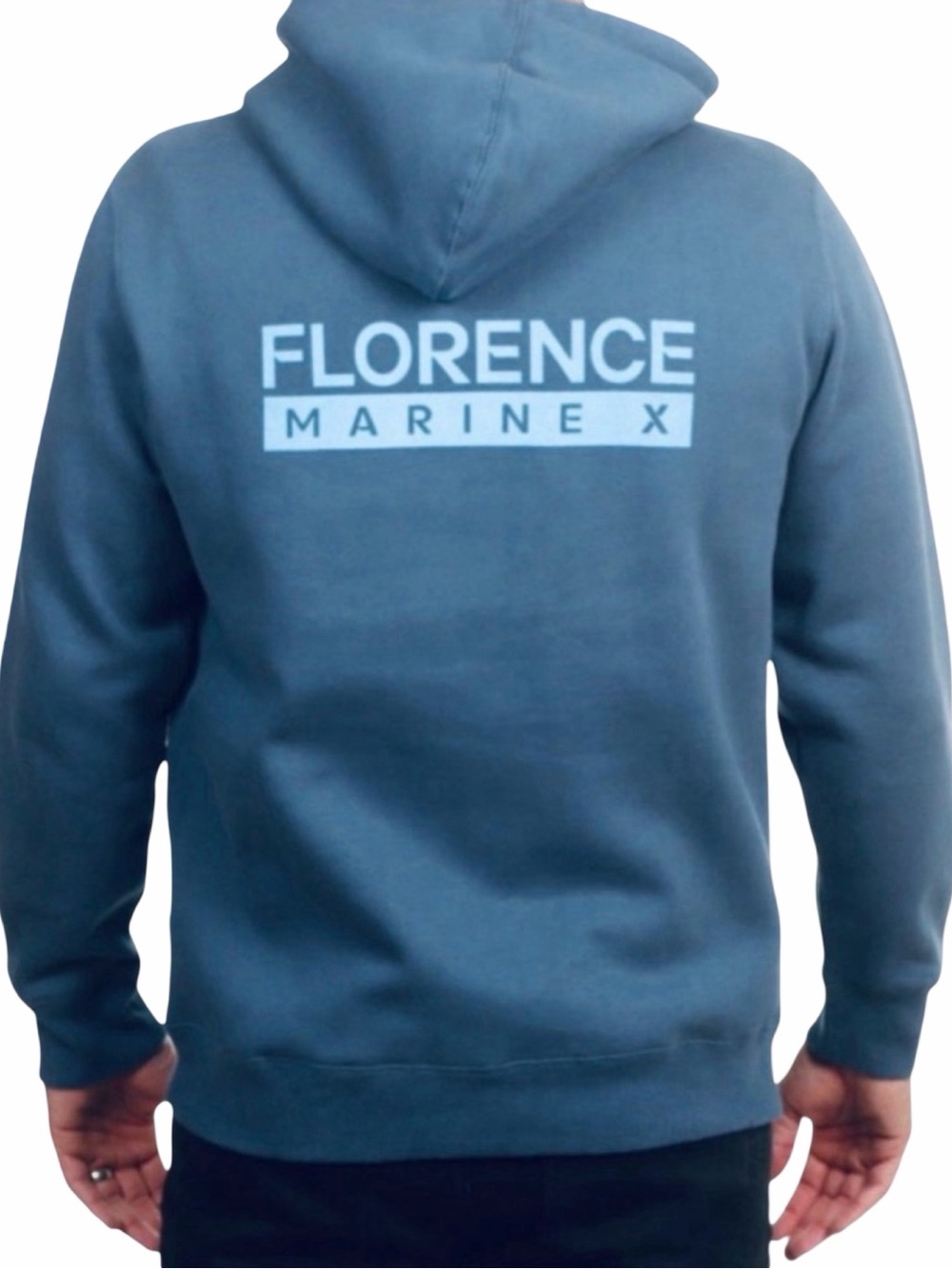 Florence Marine X Burgee Hoodie - Size Medium - Blue